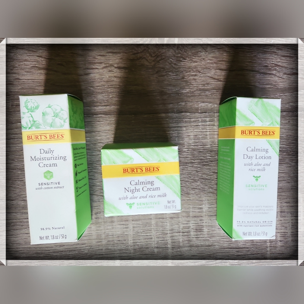 Burt's Bees Sensitive Solutions Set of 3 UNOPENED
